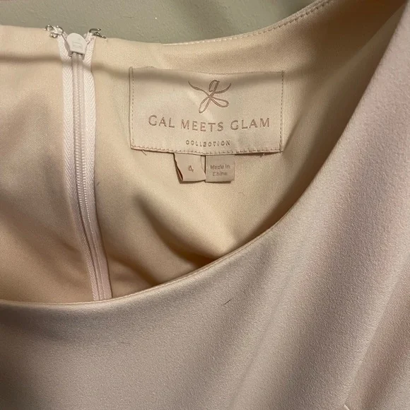 Gal Meets Glam Elegant Cream Midi Dress - Picture 3 of 3